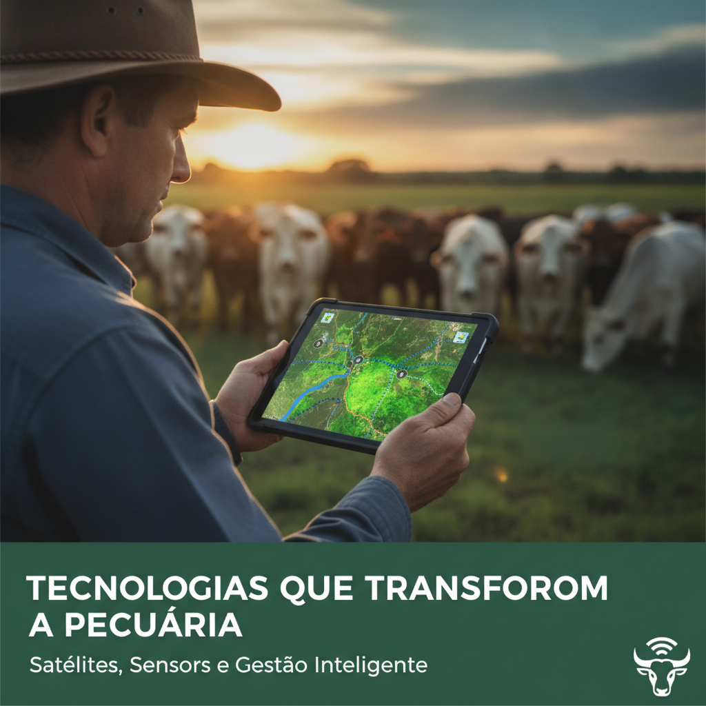 Tecnologias que Transformam a Pecuária: Satélites, Sensores e Gestão Inteligente